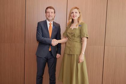 Министър Велислава Петрова проведе двустранна среща с албанския си колега Ферит Ходжа
